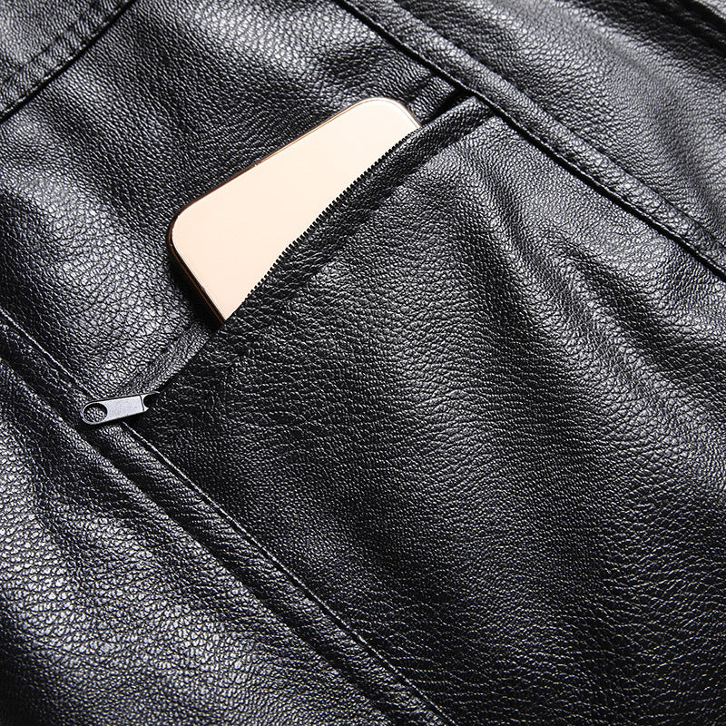 Ladies Elegant Leather Vest with Chic Pockets and Style