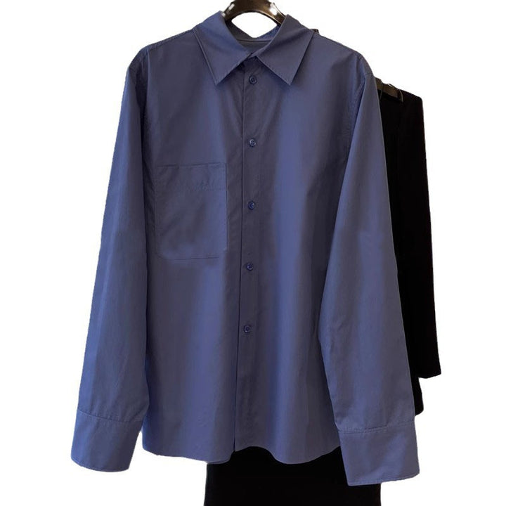 Blouse élégante pour femmes à manches longues avec patte de boutonnage et poche poitrine Chic & Stil