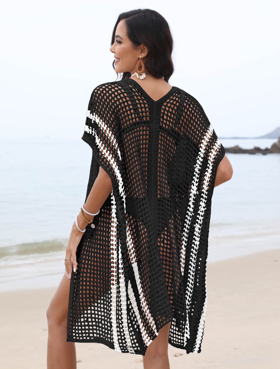 Ladies Knit Pareo Kaftan Lune London