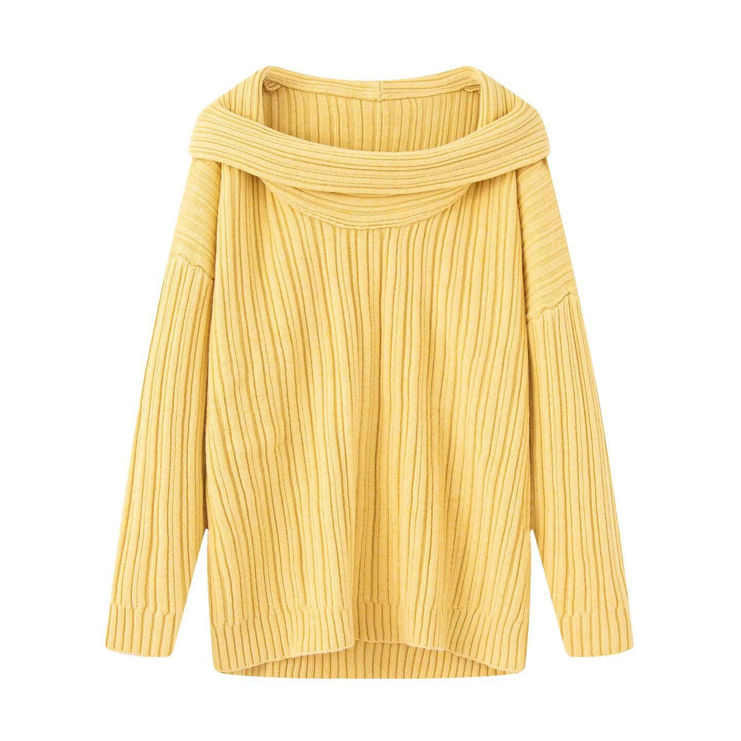 Pull en maille épaisse pour femmes avec un col roulé à la mode Chic & Stil