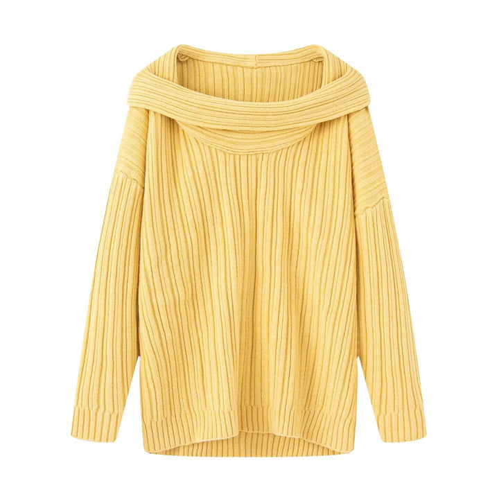 Pull en maille épaisse pour femmes avec un col roulé à la mode Chic & Stil