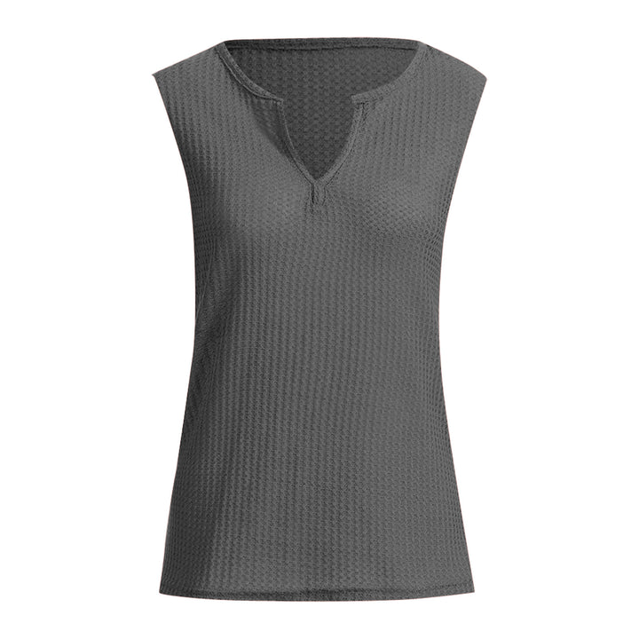 Ladies Sports Top with Textured Surface and V Neck Lune London