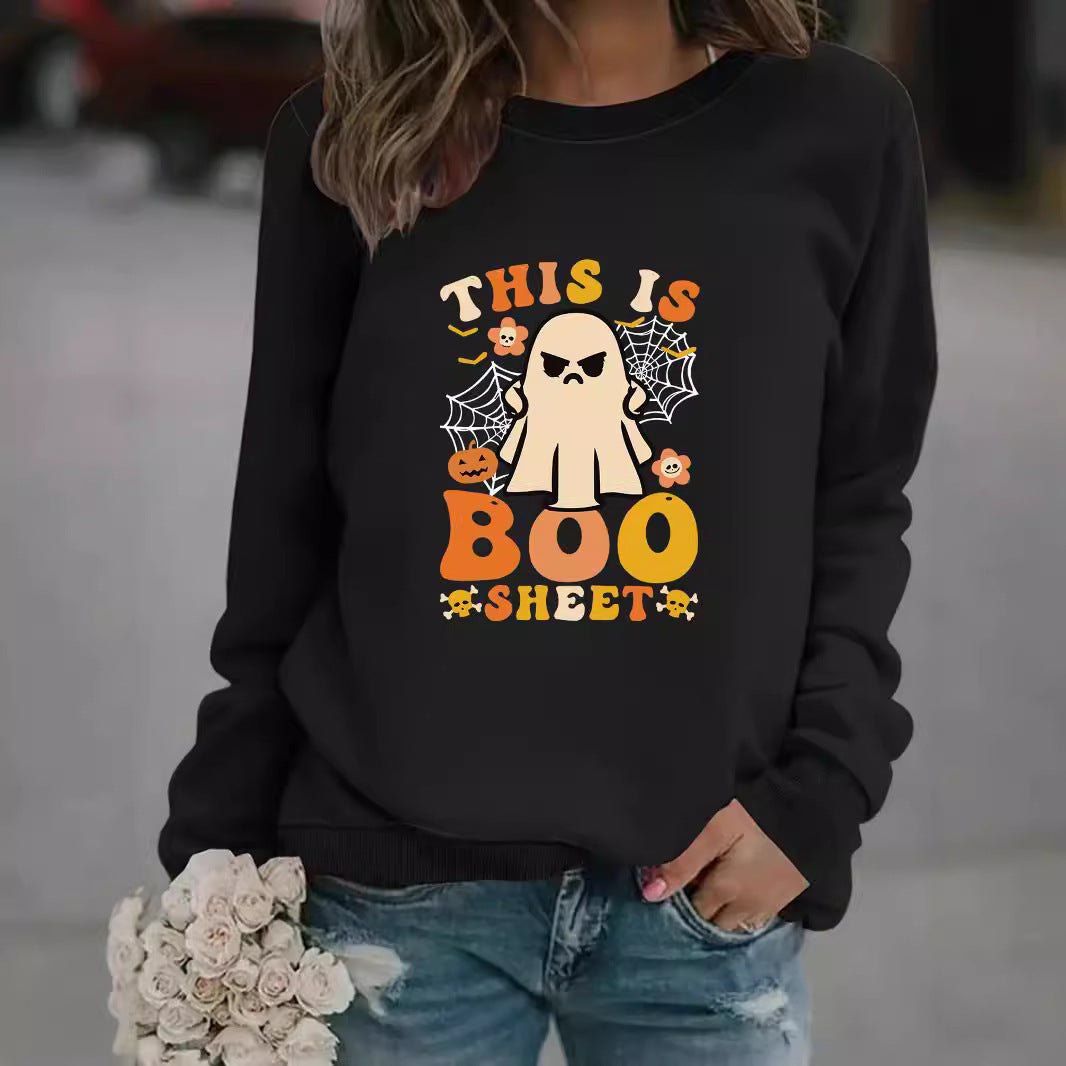 Sweatshirt pour femmes avec impression esprit automnal et coupe décontractée Chic & Stil