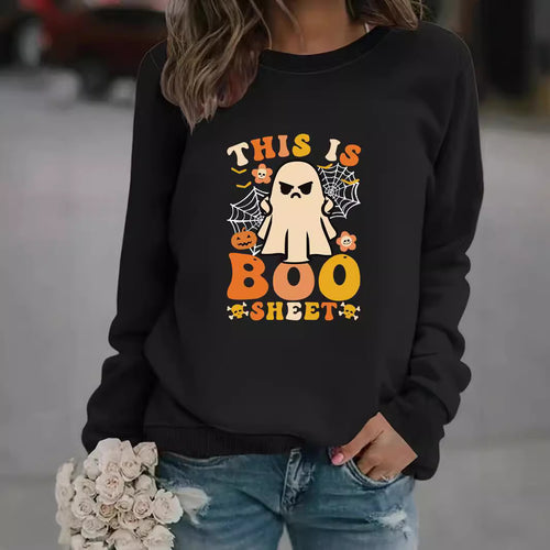 Sweatshirt pour femmes avec impression esprit automnal et coupe décontractée Chic & Stil