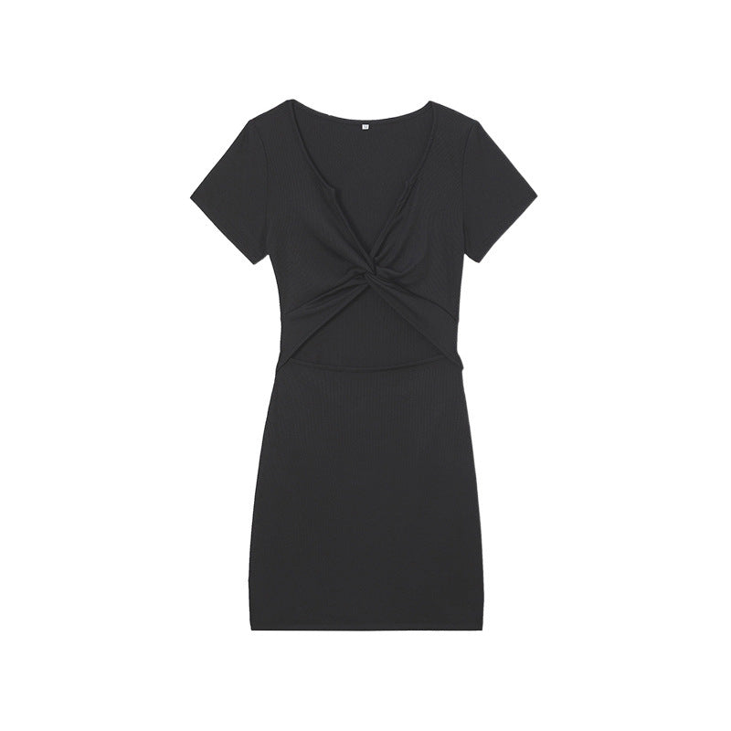 Chic Knot Mini Dress Women