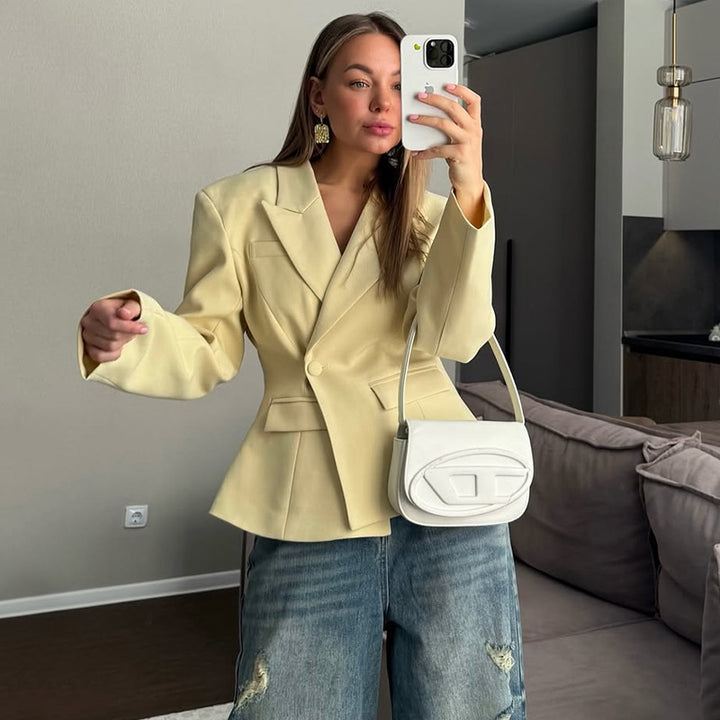 Lune London fitted elegant blazer women