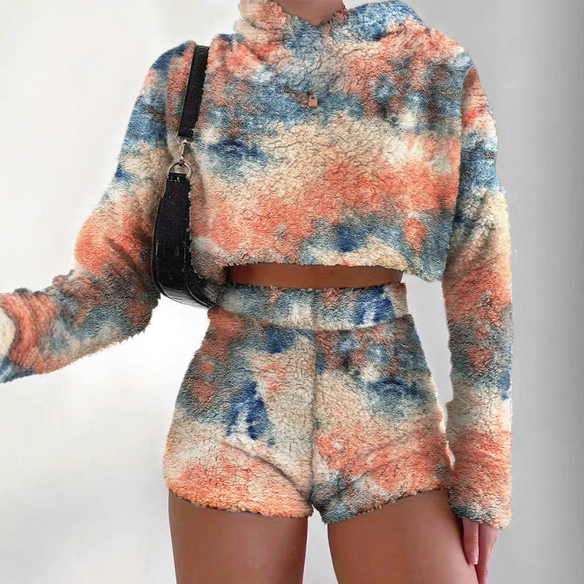 Ladies comfortable hoodie and shorts set Lune London