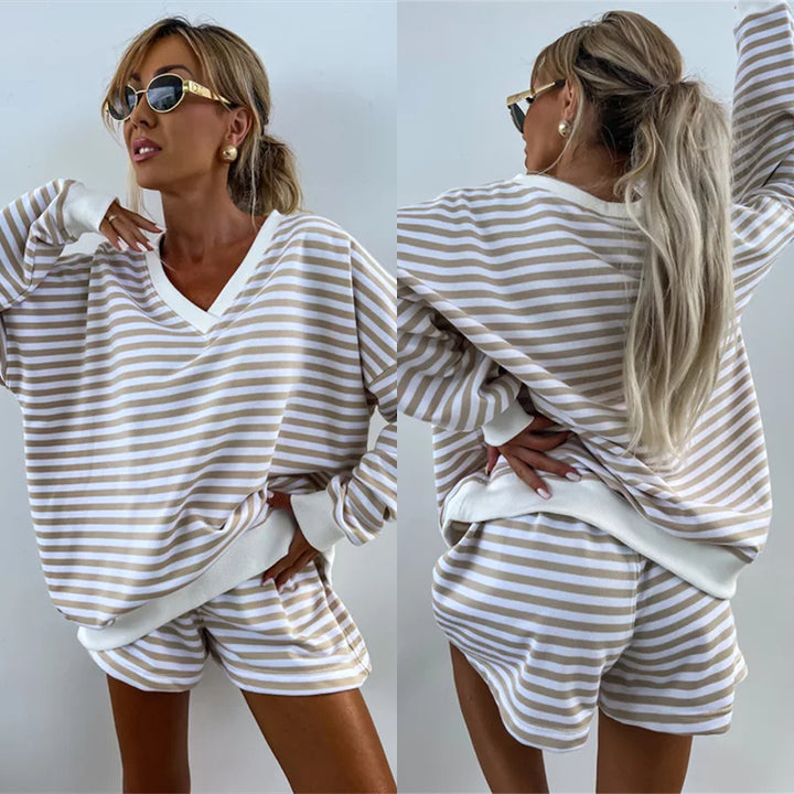 Women Casual look with striped pattern Lune London
