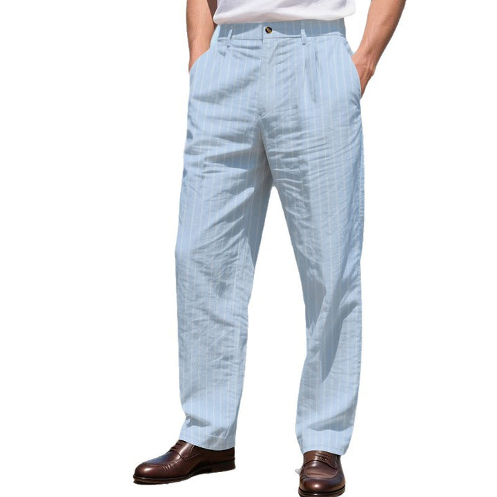 Men's dress pants with fine pinstripes Lune London