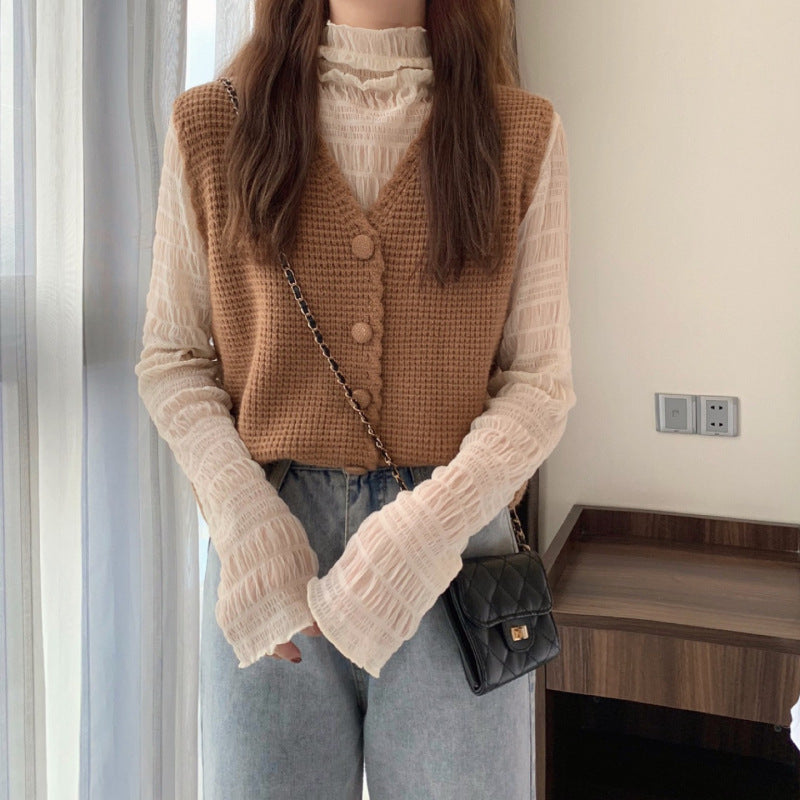 Ladies knitted vest Lune London