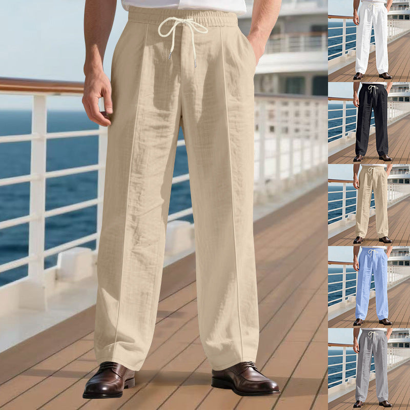 Men's elegant casual pants with adjustable waistband Lune London