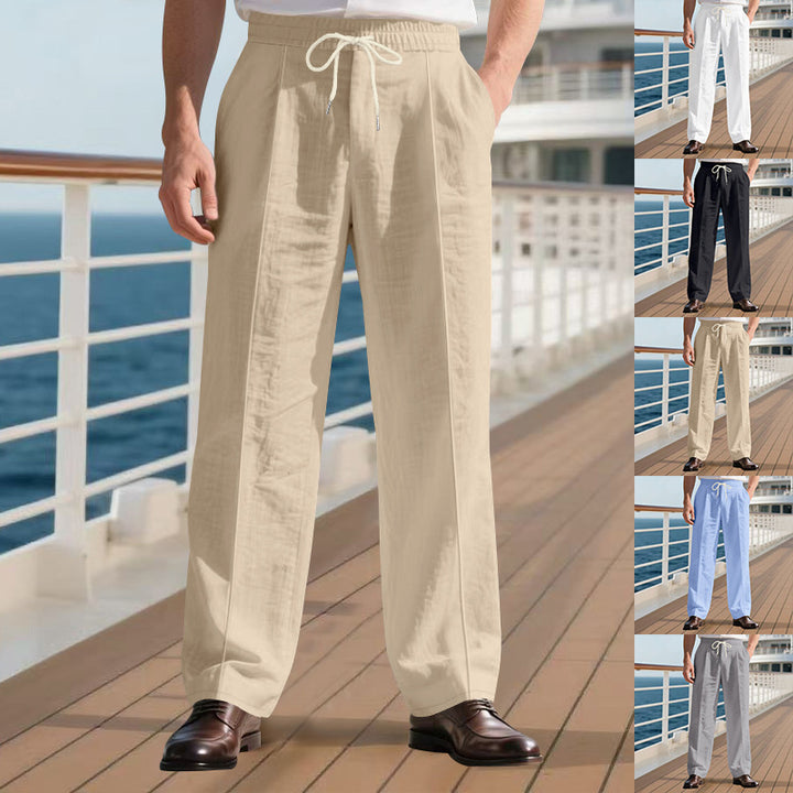 Men's elegant casual pants with adjustable waistband Lune London
