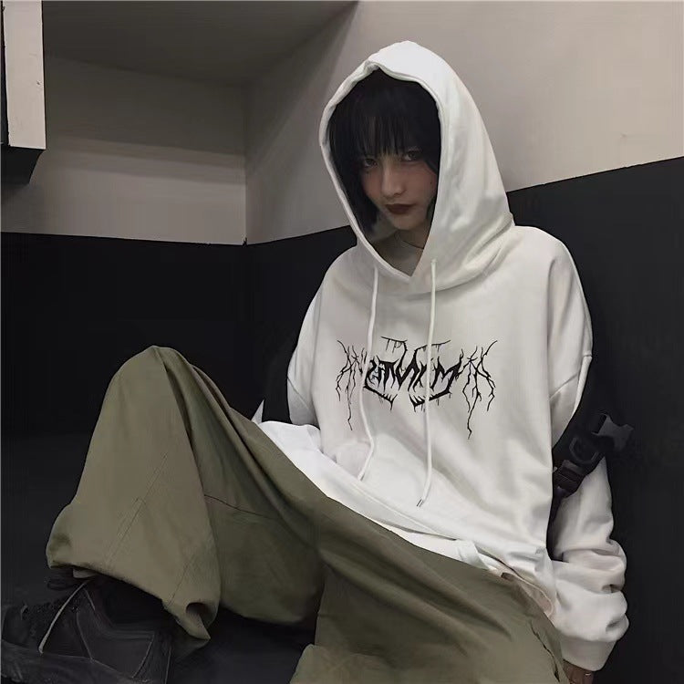 Women's hoodie with modern lettering and casual fit Chic & Stil