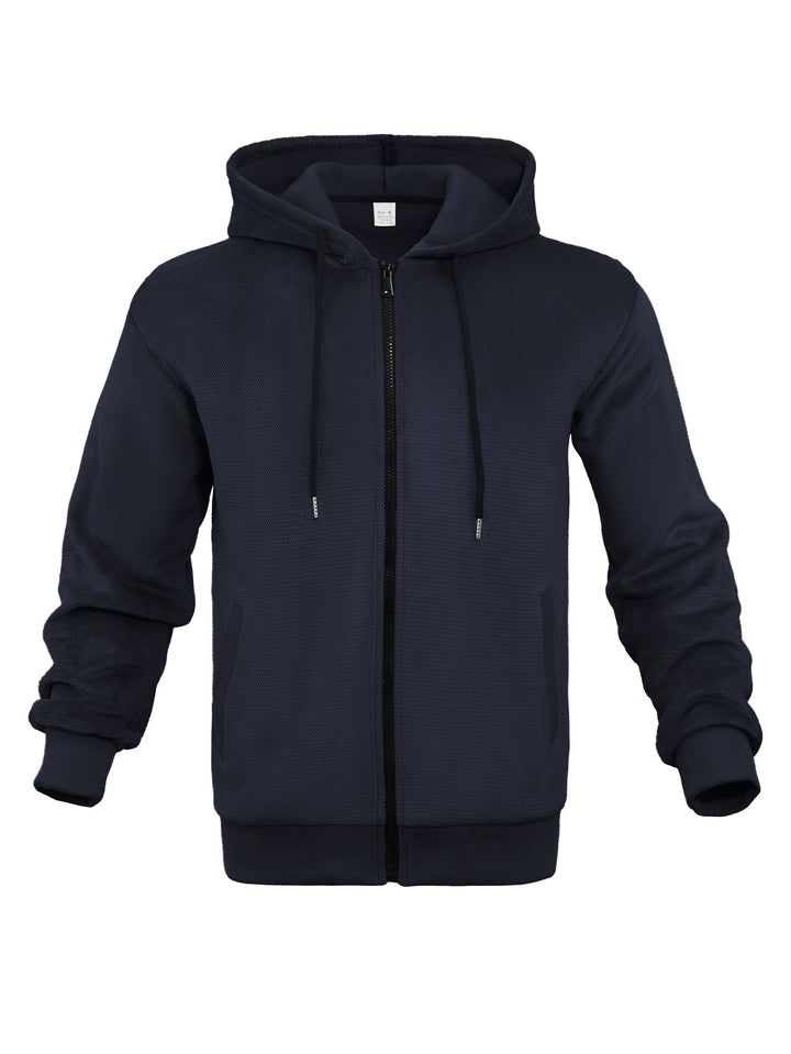 Men's sporty hooded jacket made of breathable mesh material Lune London