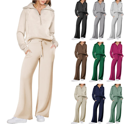 Lune London high-quality loose-fit women's sports set with high collar