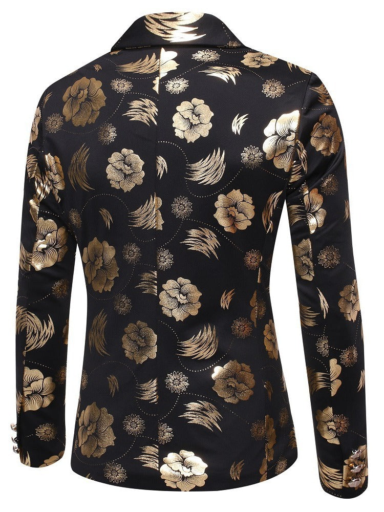 Veste élégante pour hommes avec un motif floral luxueux Lune London
