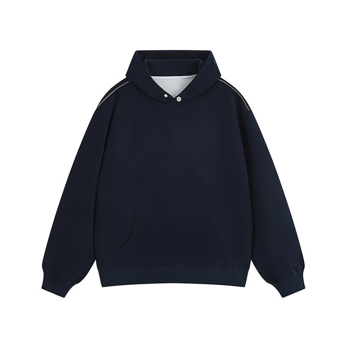 Hooded sweatshirt for women with practical snap buttons and a kangaroo pocket Lune London