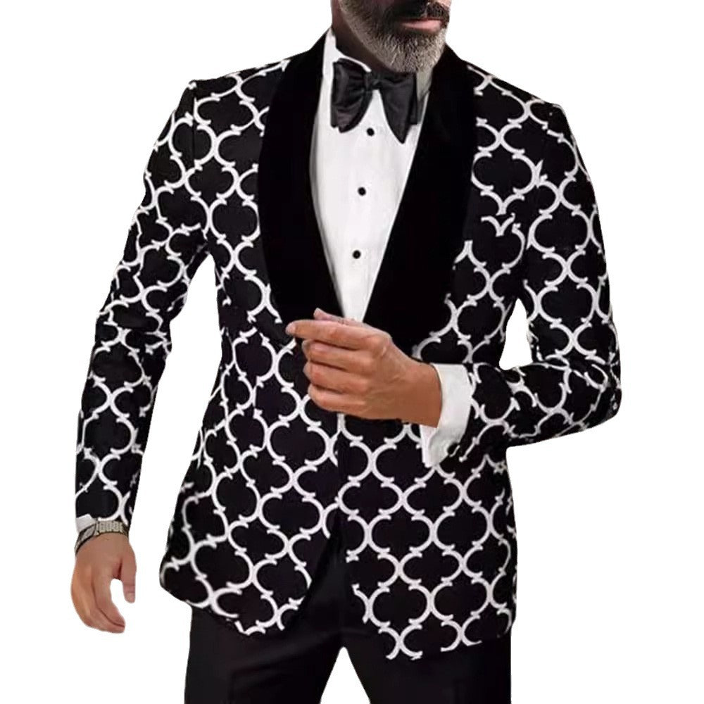 Elegant blazer for men with eye-catching pattern Lune London
