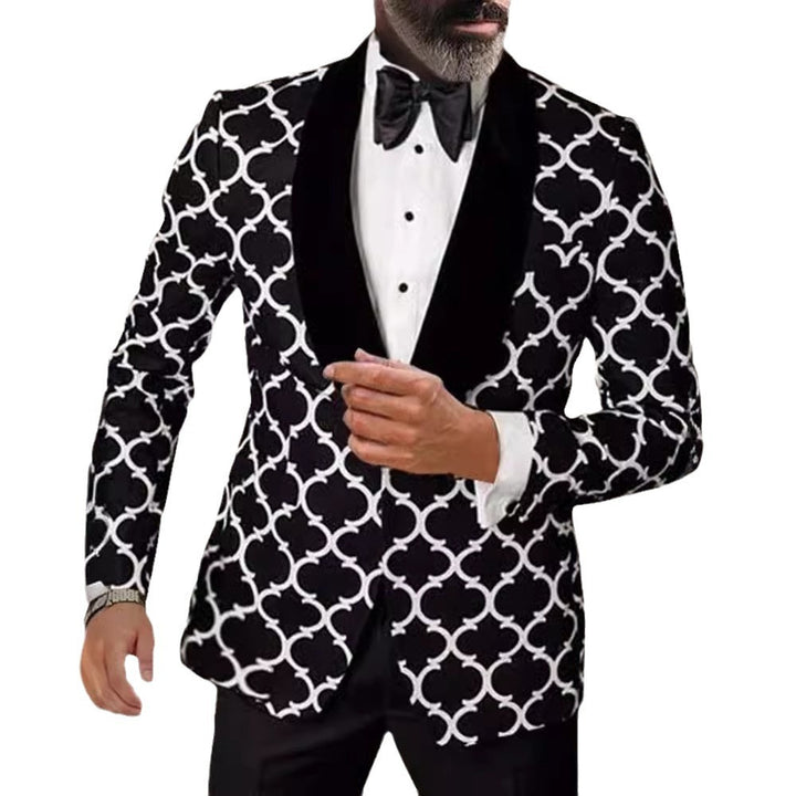 Elegant blazer for men with eye-catching pattern Lune London