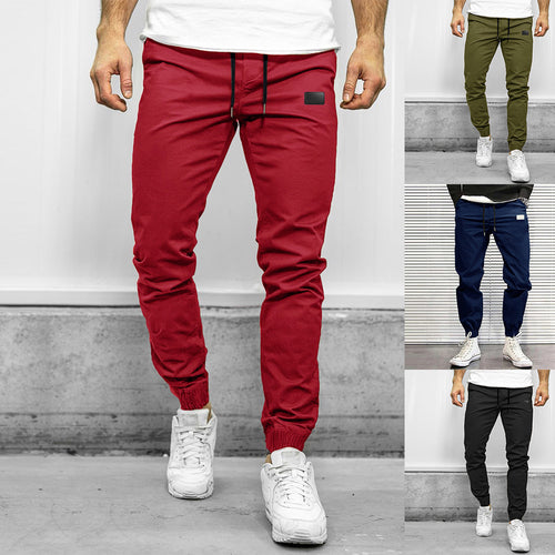 Sport jogging pants for men with practical pockets and elastic waistband Lune London