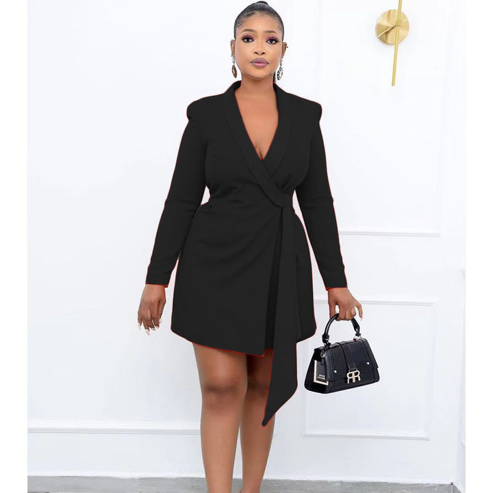 Wrapped jacket for women with elegant details and a narrow belt Lune London
