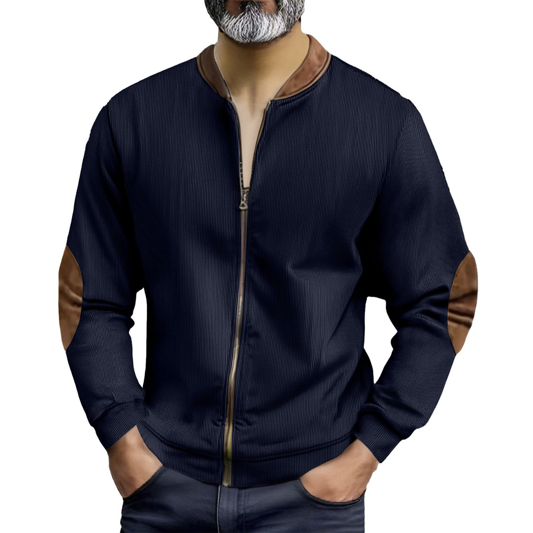Sporty bomber jacket for men with modern leather accents Lune London