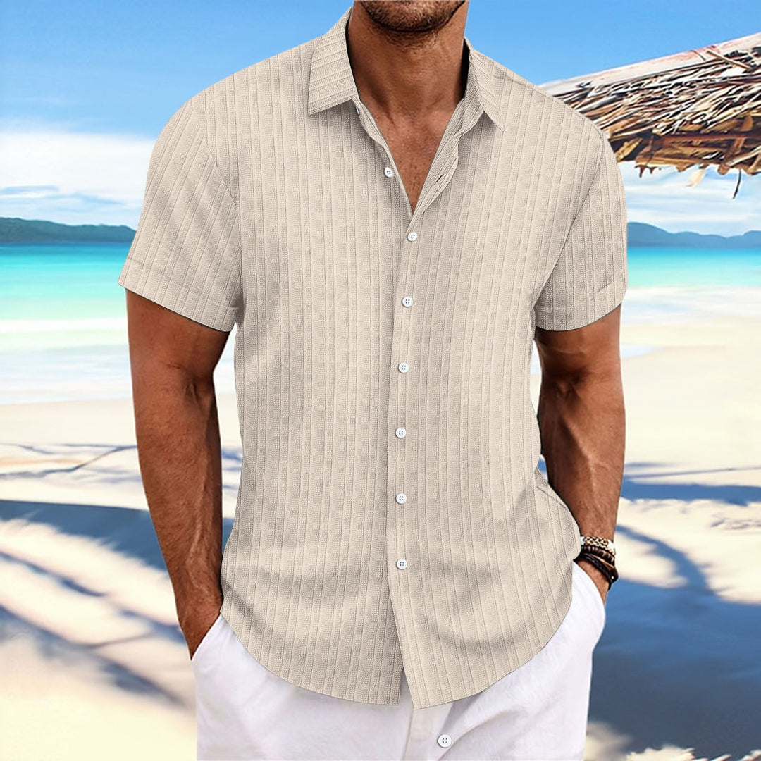 Casual short-sleeved striped shirt for men Lune London
