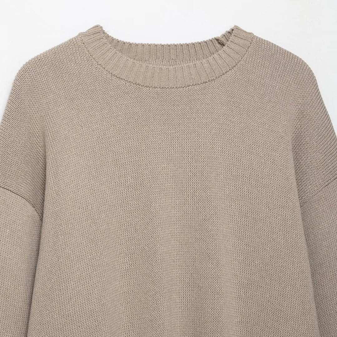 Women elegant casual knit sweater with wide sleeves Lune London