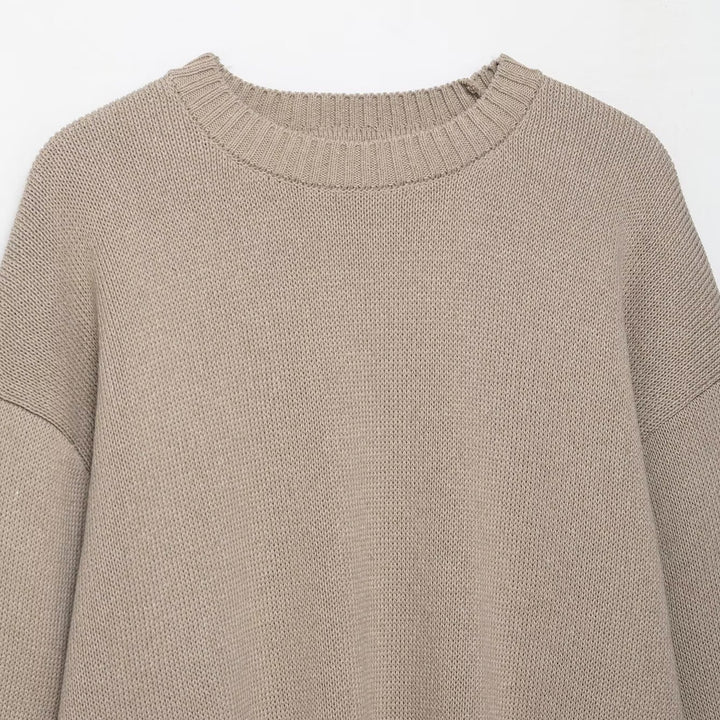 Women elegant casual knit sweater with wide sleeves Lune London