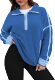 Fleece sweater for women with zip Lune London