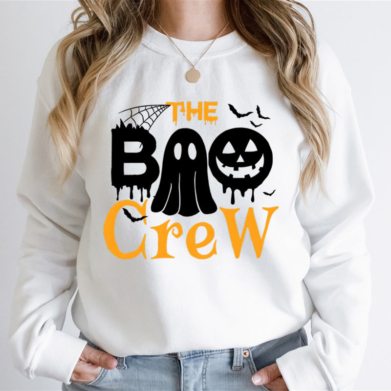 Sweatshirt pour femmes avec thème d'Halloween et impression graphique créative Chic & Stil