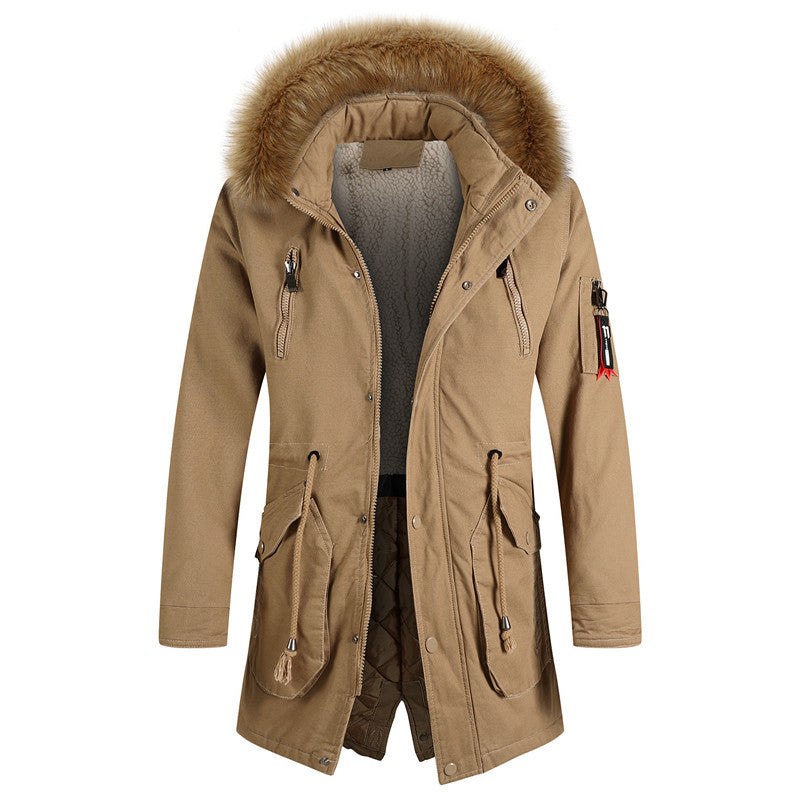 Fashionable winter jacket for men with removable hood and warm lining Lune London