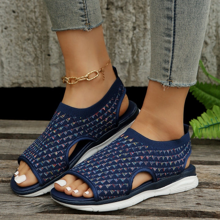 Comfortable Sandals for Women with Breathable Knit Upper Lune London