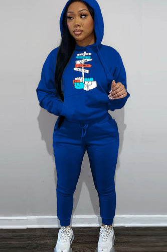 Women's hoodie and jogger set with a playful graphic design Lune London