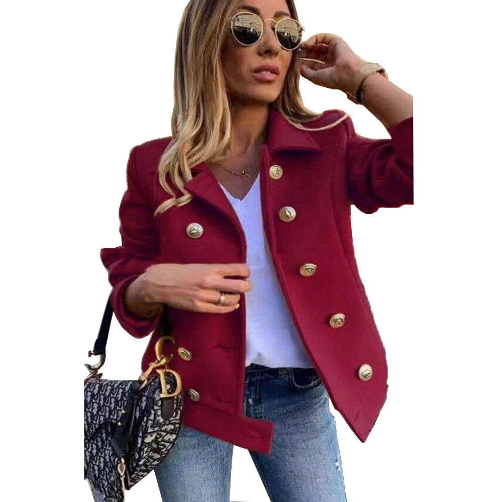 Women's clothing JACKKE with gold buttons and a casual chic cut