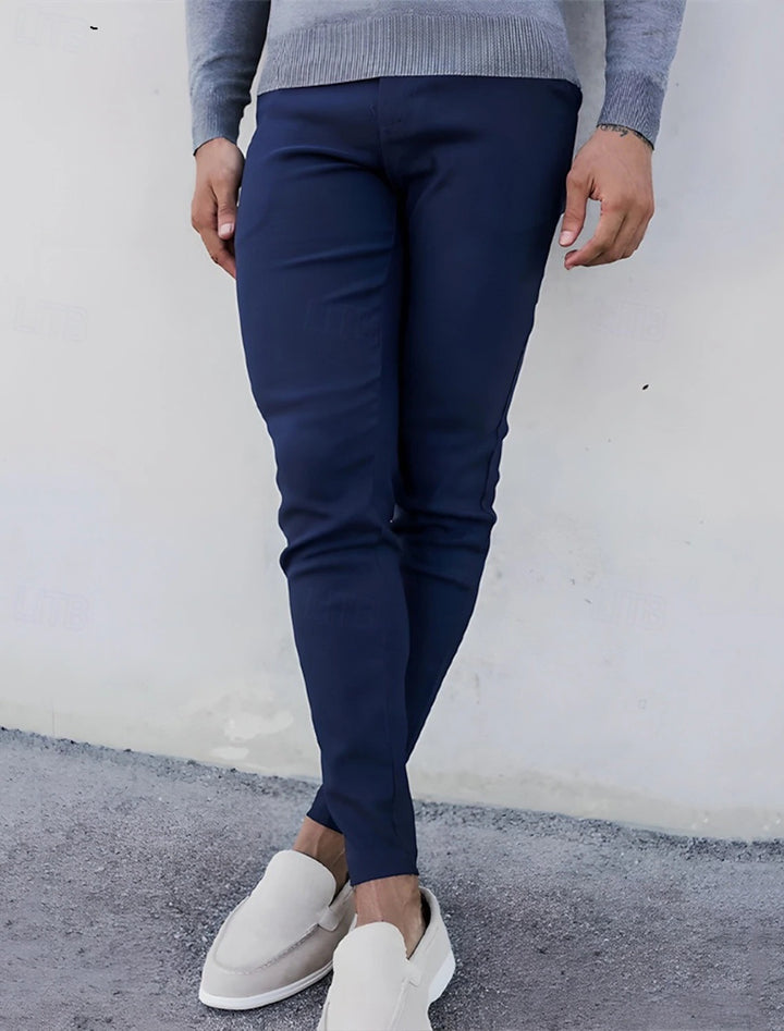 Slim-Fit trousers for men in innovative stretch material Lune London