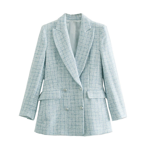Lune London | Cut Women's Blazer In Light Blue