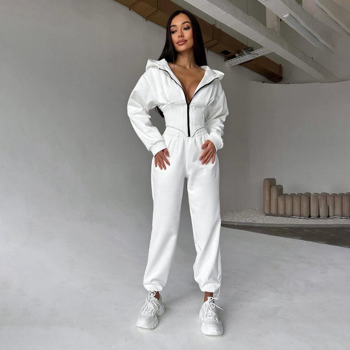 Women casual chic sweatshirt set