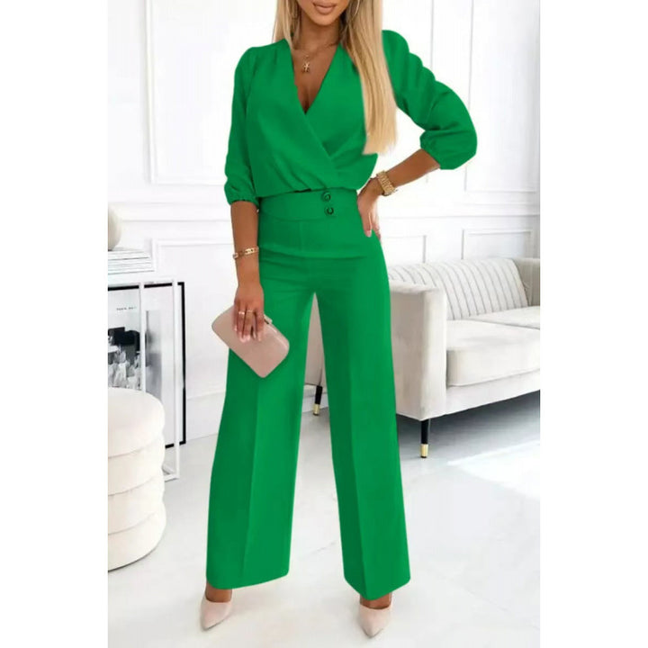 Elegant ladies jumpsuit with wide legs Lune London