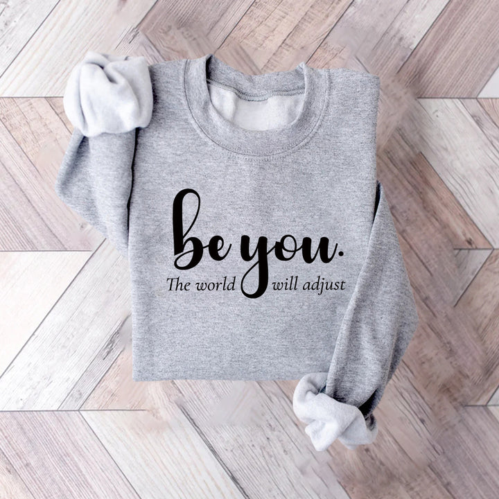 Sweat-shirt pour femmes avec motif inspirant et message motivant Chic & Stil