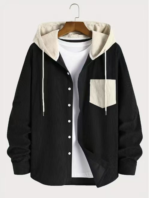 Men's hooded jacket with structured design Lune London