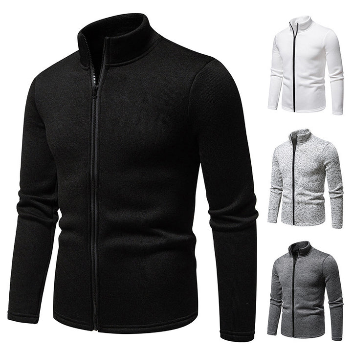 Men's fleece jacket with high collar and full zip Lune London