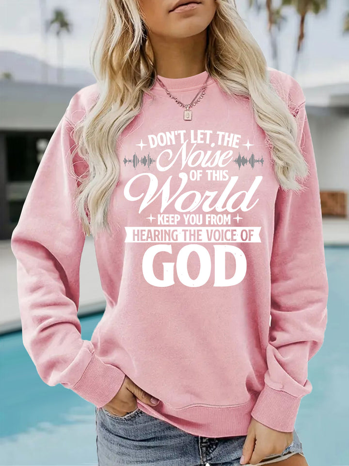 Sweatshirt pour femmes avec imprimé inspirant et coupe confortable Chic & Stil