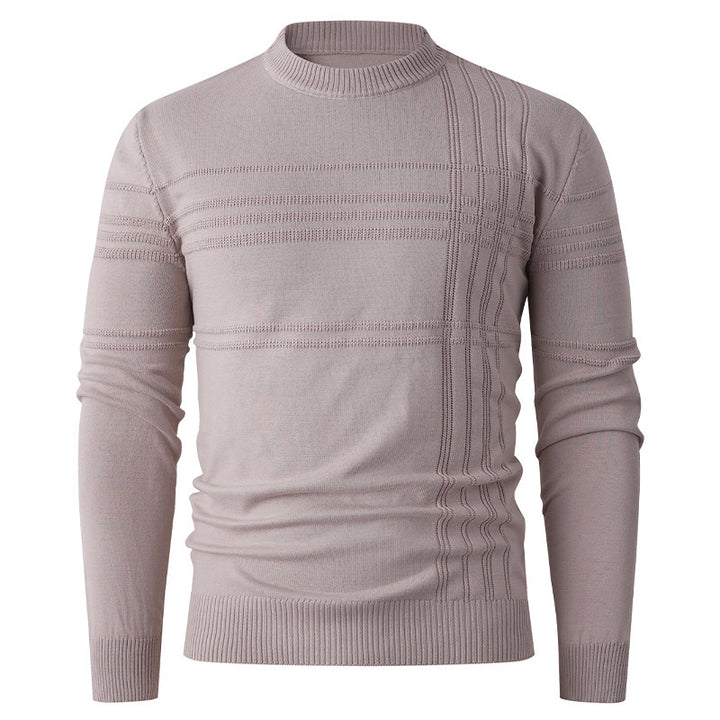 Men's sweater with textured pattern and round neck Lune London