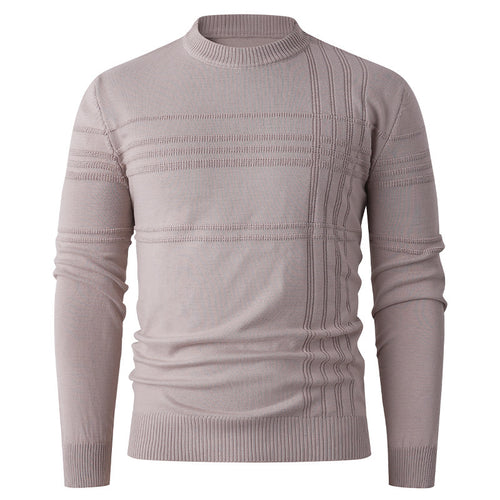 Men's sweater with textured pattern and round neck Lune London