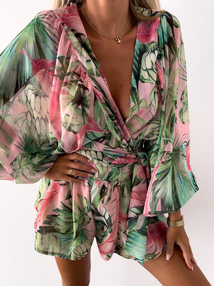 Women Elegant Bohemian Printed Dress Jumper Lune London