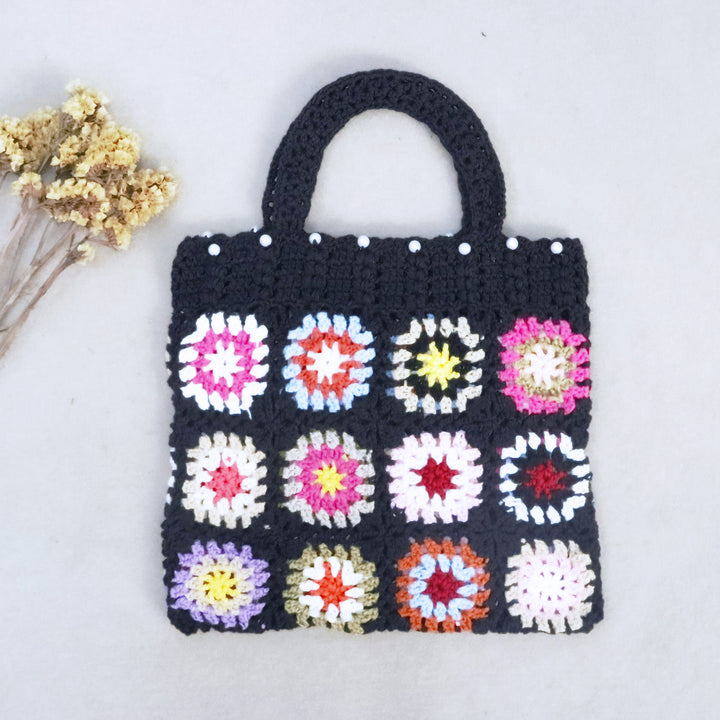 Handmade crochet tote bag for women Lune London