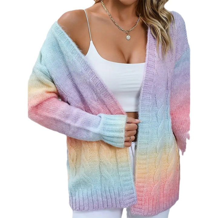 Cardigan pour femmes en couleurs dégradées modernes Chic & Stil