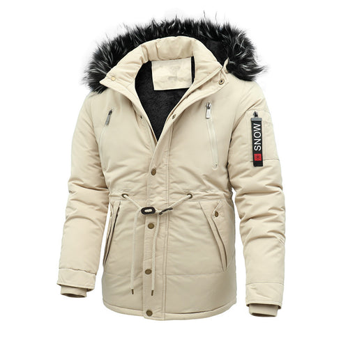 Insulated winter jacket for men with practical fleece lining Lune London