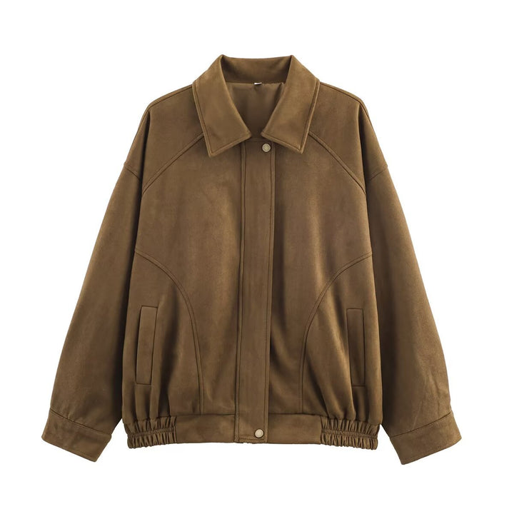 Ladies Oversized Jacket in high-quality faux leather Lune London